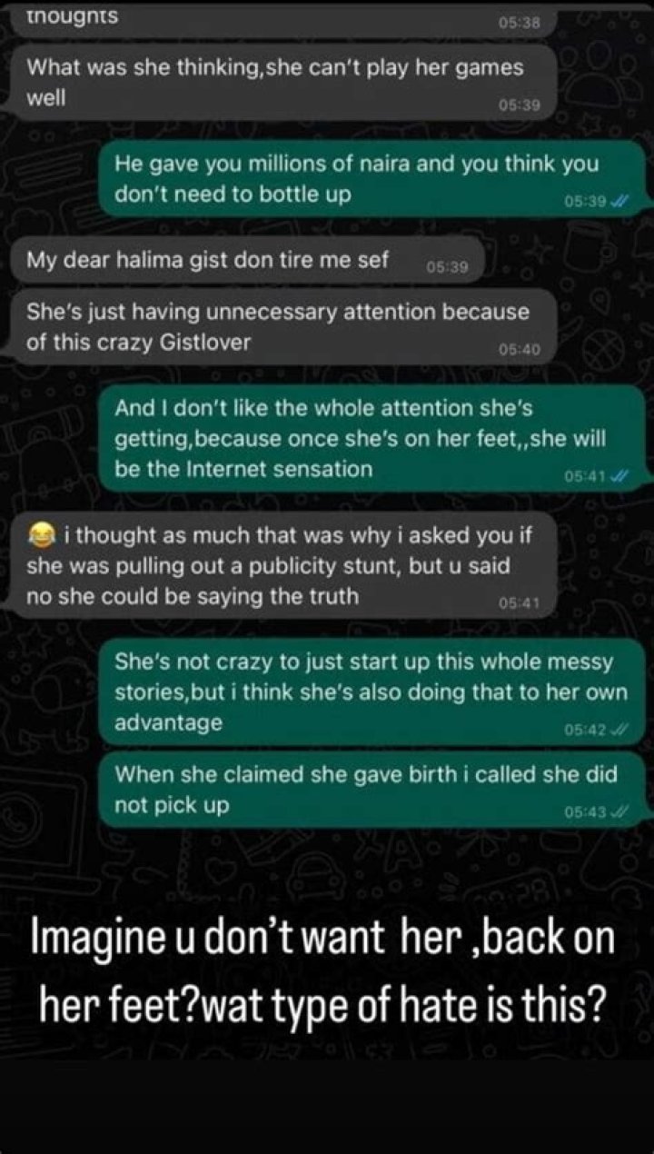 
Actress Shan George Frightened As Halima Abubakar Exposes Her, Leaks Private Chats 