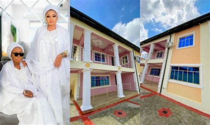 
Congratulations Pour In As Actress Funmi Awelewa Builds A Mansion For Her Mother And Siblings 