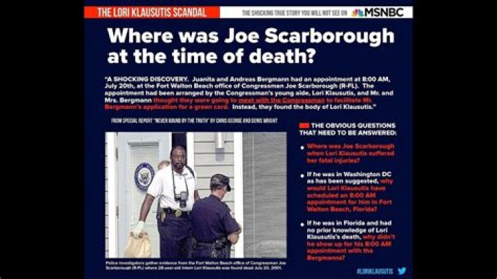Did Joe Scarborough Kill Someone – His Cold Case Exposed