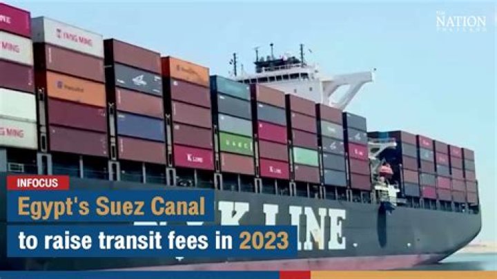 
Egypt’s Suez Canal to raise transit fees in 2023 