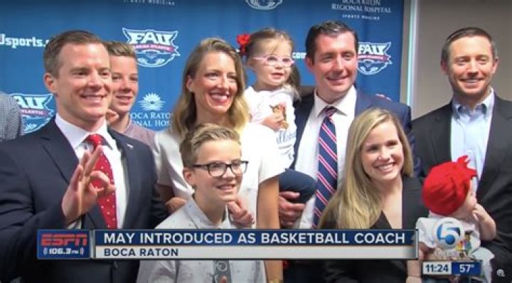 Florida Atlantic Coach Dusty May Wife Anna Nonte and Family Members