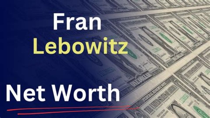 Fran Lebowitz’s net worth, biography, fact, career, awards and life story