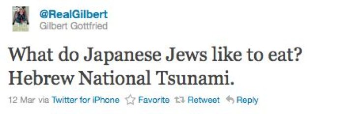 Gilbert Gottfried Tsunami Jokes