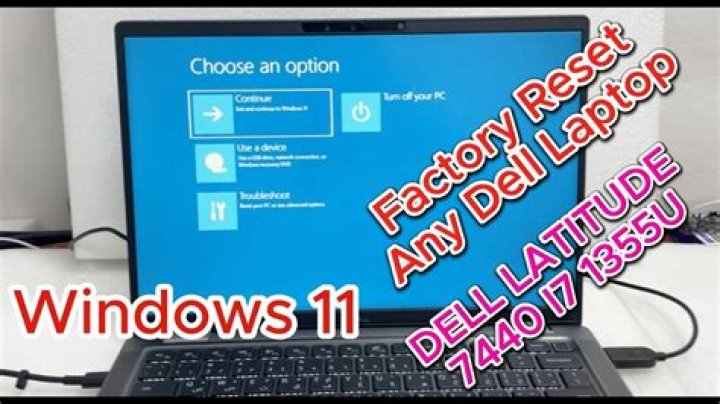 How do i factory reset my dell latitude tablet