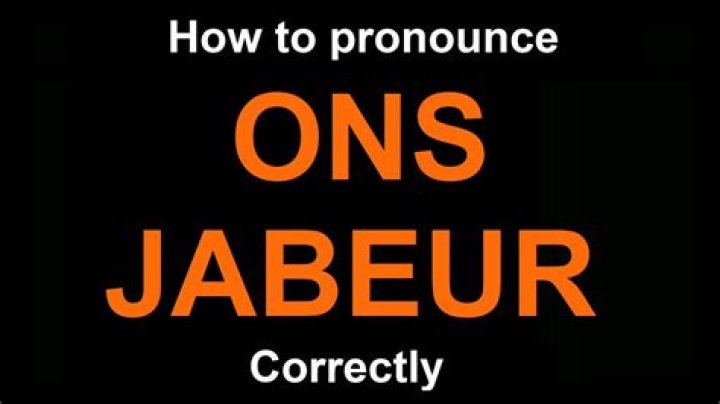 How do you pronounce Jabeur Ons?