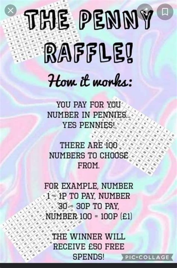 How does a penny raffle work