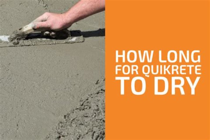 How long for quikrete to dry