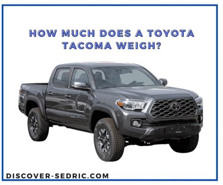 How much does a toyota tacoma weigh