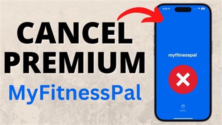 How to cancel myfitnesspal premium