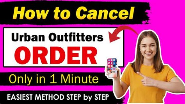 How to cancel urban outfitters order