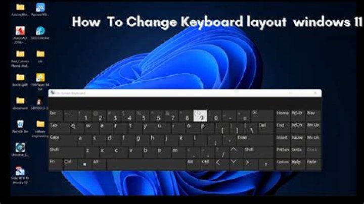 How to change keyboard settings