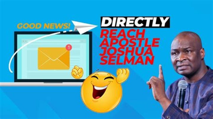 How to contact apostle joshua selman
