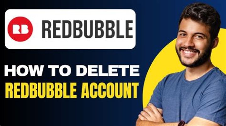 How to delete redbubble account