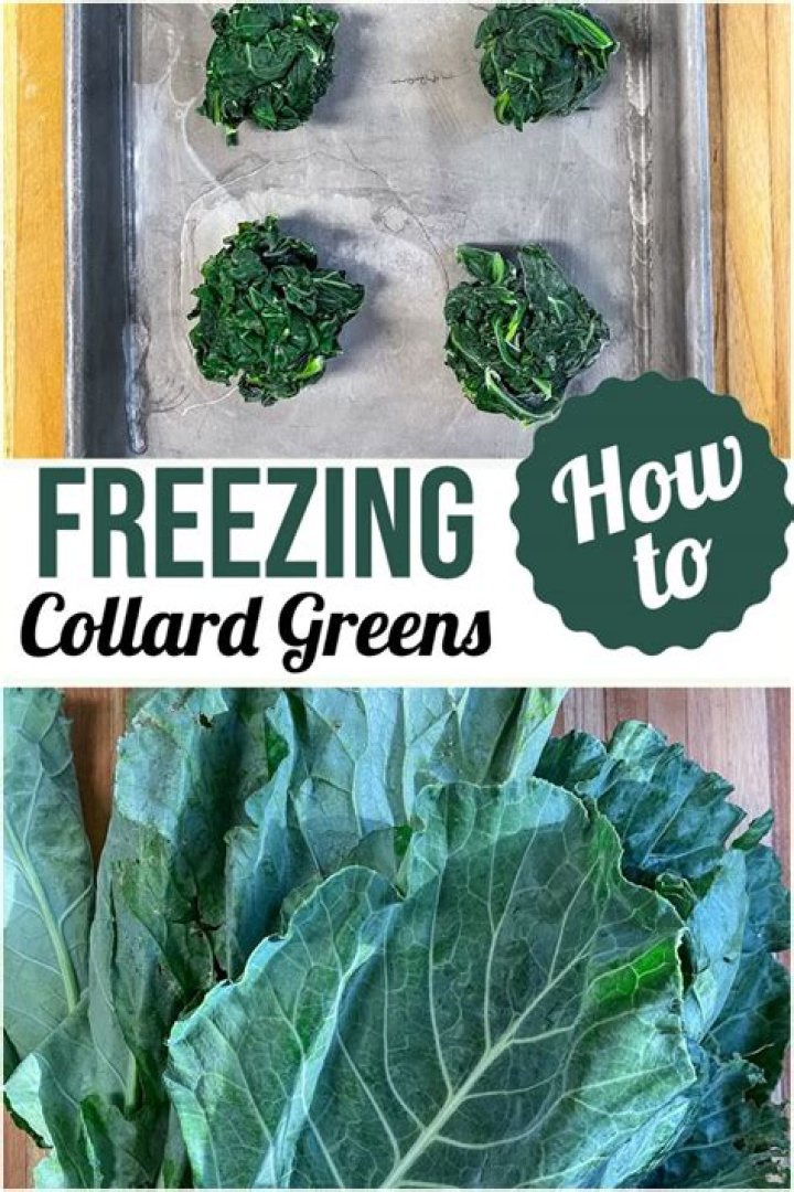 How to freeze collard greens