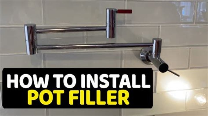 How to install a pot filler