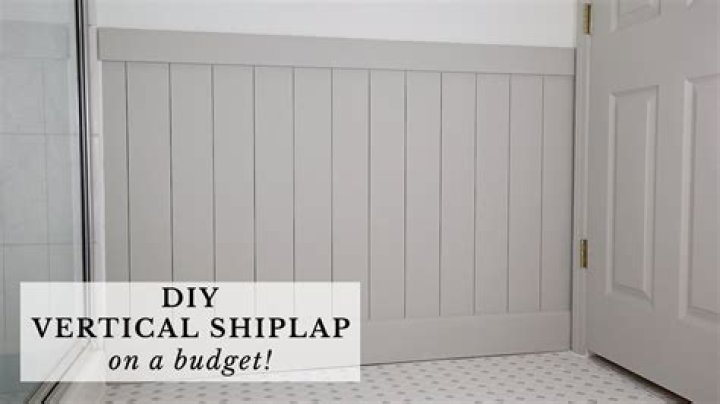 How to install vertical shiplap