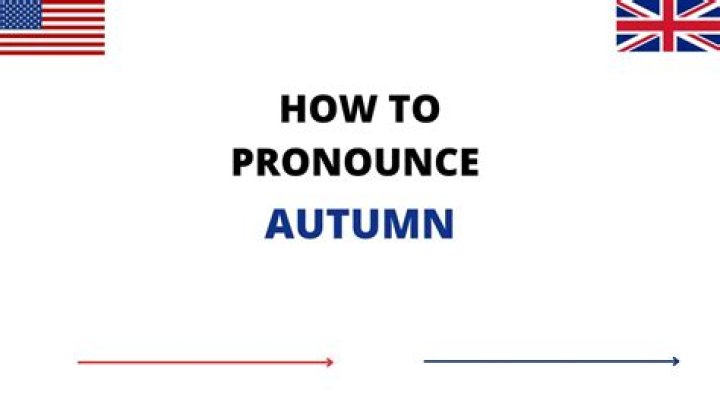 How to pronounce autumn