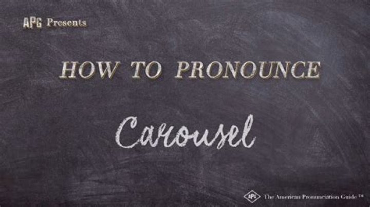 How to pronounce carousel