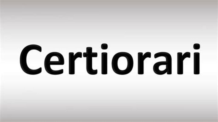 How to pronounce certiorari