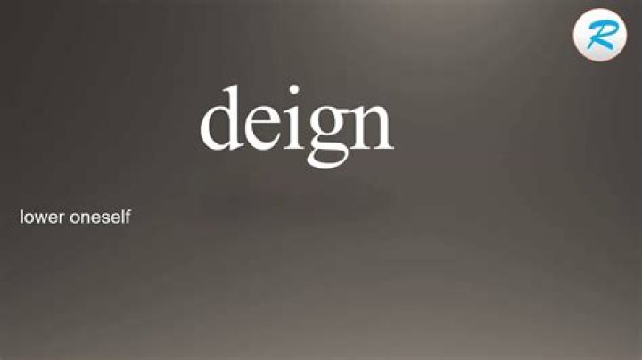 How to pronounce deign