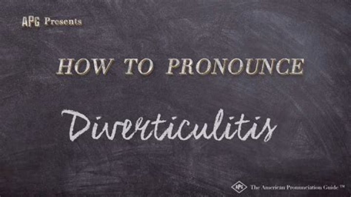 How to pronounce diverticulitis