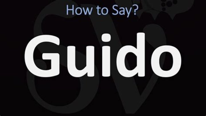 How to pronounce guido