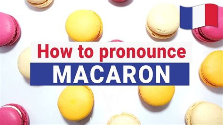 How to pronounce macaron in french