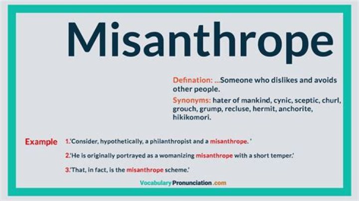 How to pronounce misanthrope