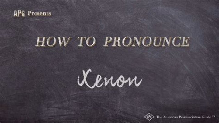 How to pronounce xenon
