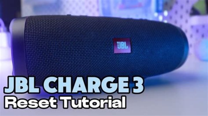 How to reset jbl charge 3