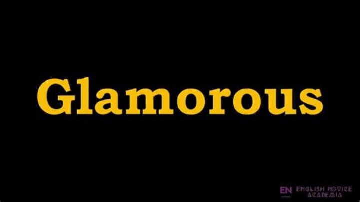 How to spell glamorous