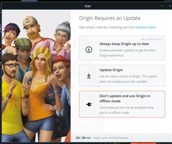 How to update ea origin
