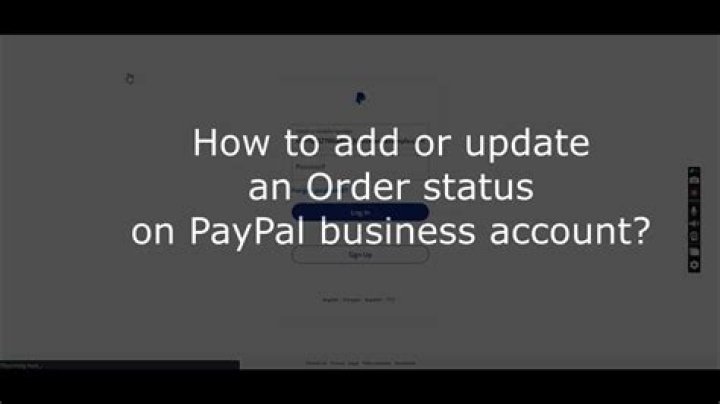 How to update order status on paypal