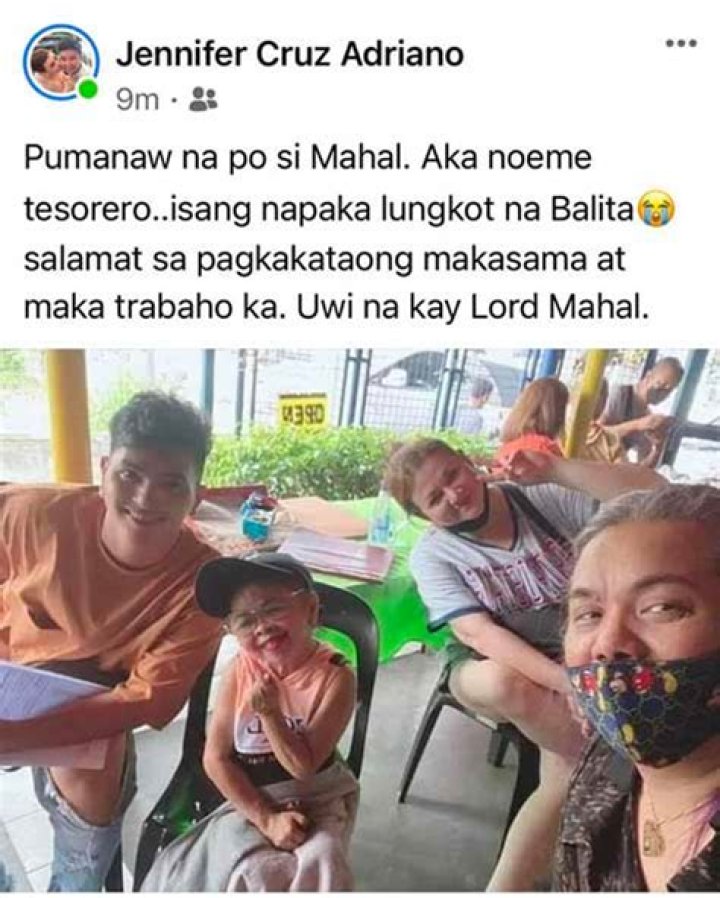 Mahal Aka Noemi Tesorero Boyfriend And Wikipedia – Cause Of Death Revealed