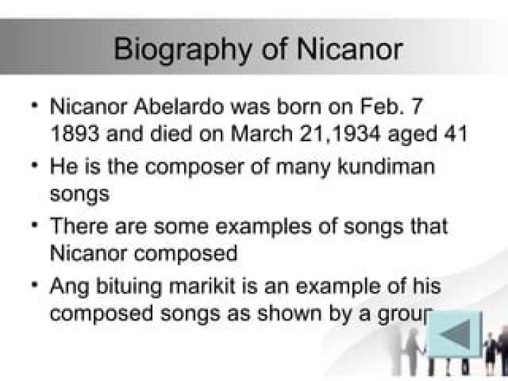Nicanor Abelardo’s biography, net worth, fact, career, awards and life story