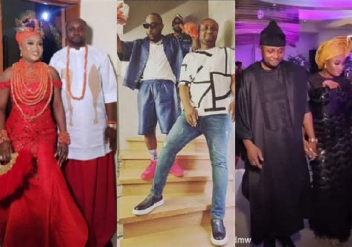 
No Single 30BG Here -Netizens Express Disappointment In Davido At The Low Turnout At Isreal DMW’s Traditional Wedding 