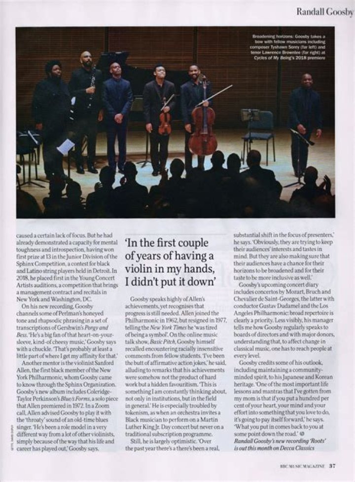 Randall Goosby Family Wikipedia: Facts To Know About The Musical Artist