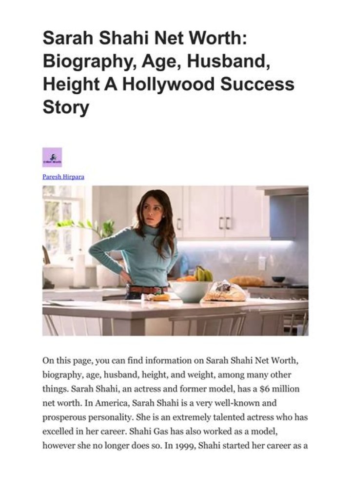 Sarah Shahi’s Net Worth, Biography, Career, Awards, Fact and Life Story