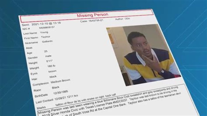 Taylour Young Missing Update: What Happened To The Houston Texas Man? Is He Found?