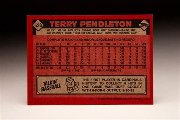 Terry Pendleton Net Worth, Income, Salary, Earnings, Biography