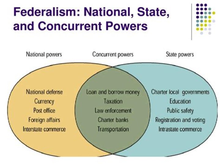 What are concurrent power of the federal government