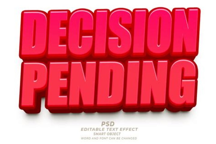 What does it mean decision pending