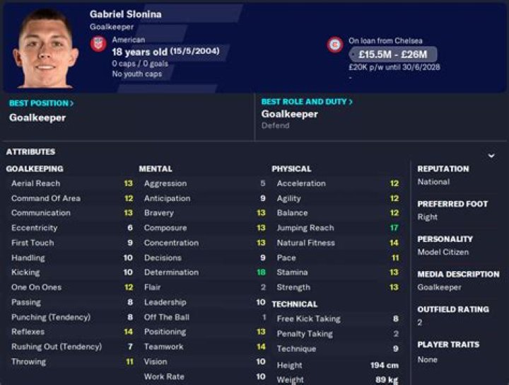 What Is Gabriel Slonina’s Salary? Details On The Earnings Of The Soccer Player