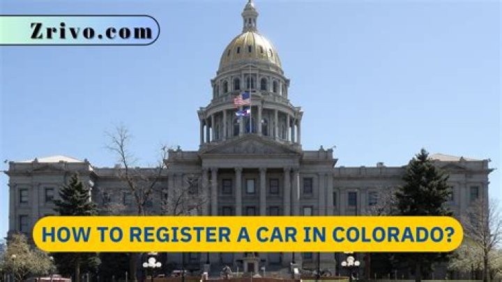What is needed to register a car in colorado
