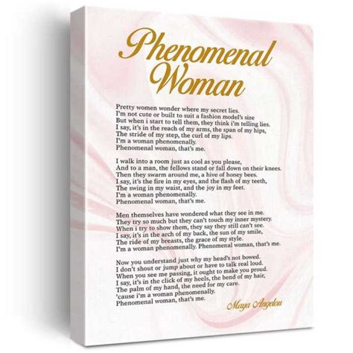 What is the message in the poem phenomenal woman
