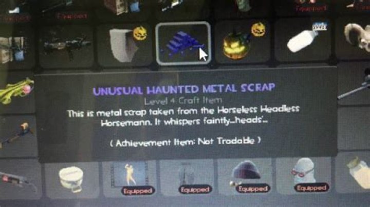 What is unusual haunted metal scrap for