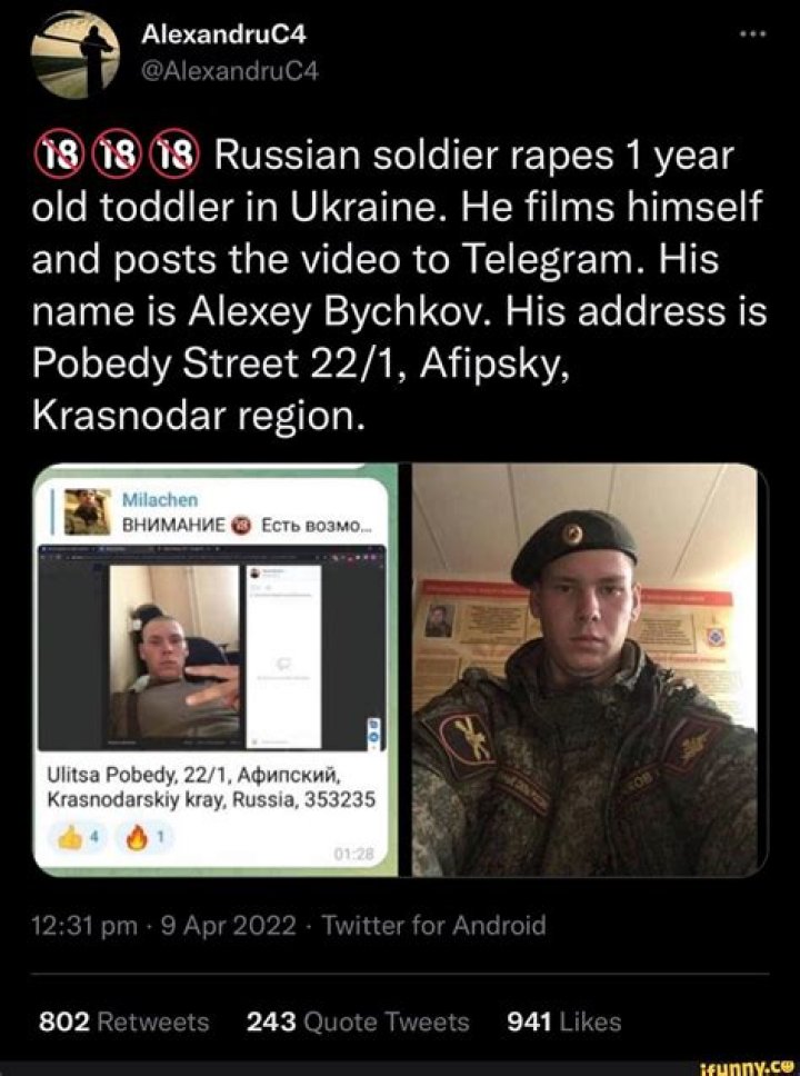 Who Is Alexey Bychkov? Russian Soldier On Twitter & Reddit, Assault News