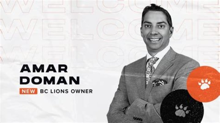 Who Is Amar Doman? Everything About The New Owner Of B.C. Lions