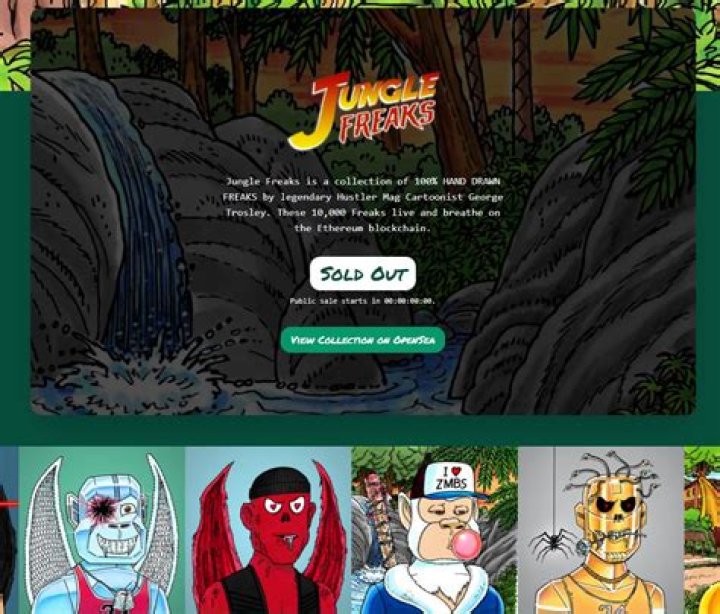 Who Is Jungle Freaks NFT Artist George Trosley? Artist Slammed After Racist Cartoons Resurface