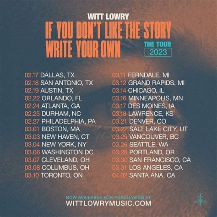 Witt Lowry Tour 2023: Tickets, where to buy, dates, and more